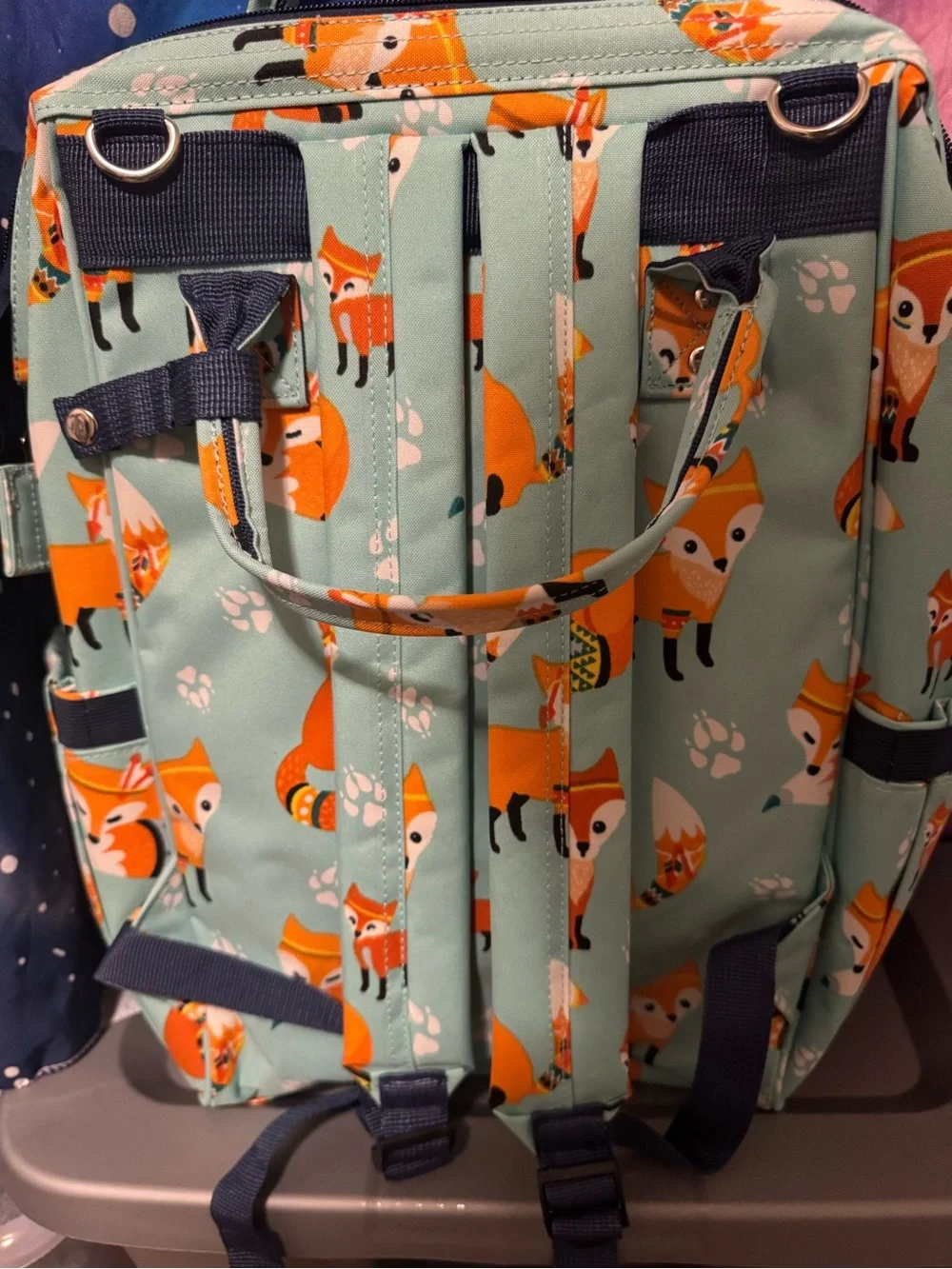 NGIL Fox Diaper backpack & matching wallet